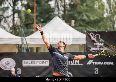 Federico Delbonis durante l'ATP Challenger 125 - internazionali Emilia Romagna, Tennis internazionali a parma, Ottobre 09 2020 Foto Stock