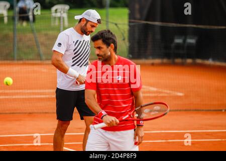Imone Bolelli - Maximo Gonzalez durante l'ATP Challenger 125 - internazionali Emilia Romagna, Tennis internazionali, parma, Italia, 09 Oct 2020 Credit: LM Foto Stock
