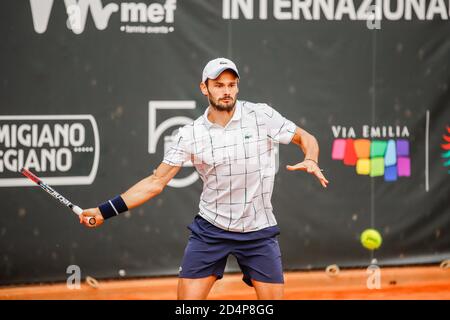 9 ottobre 2020, Parma, Italia: parma, Italia, , 09 Ott 2020, Hugo NYS durante ATP Challenger 125 - internazionali Emilia Romagna - Tennis internazionali - Credit: LM/Roberta Corradin (Credit Image: © Roberta Corradin/LPS via ZUMA Wire) Foto Stock