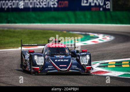 Monza, Italia. 10 ottobre 2020. 22 Hanson Phil (gbr), Albuquerque Filipe (prt), United Autosport, Oreca 07 Gibson, azione durante la 2020 4 ore di Monza, 4° round della European le Mans Series 2020, dal 9 al 11 ottobre 2020 sull'Autodromo Nazionale di Monza, Italia - Foto Thomas Fenetre / DPPI Credit: LM/DPPI/Thomas Fenetre/Alamy Live News Foto Stock