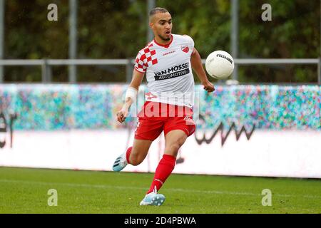 Rijnsburg, Paesi Bassi. 10 Ott 2020. RIJNSBURG, 10-10-2020, Sportpark Middelmors, olandese Tweede Divisie stagione di football 2020/2021 Rijnsburgse Boys vs Kozakken Boys. Kozakken player Nizar Mekkaoui Credit: Pro Shots/Alamy Live News Foto Stock