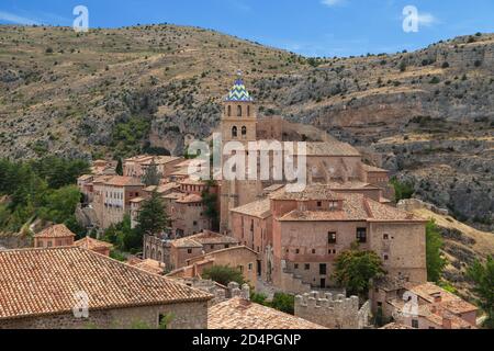 Cattedrale di Albarracin, Teruel, Spagna. Foto Stock