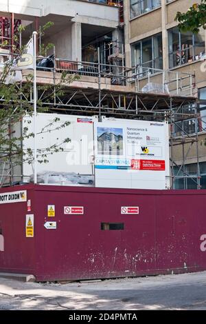 Lavori di costruzione del NanoScience and Quantum Information Building presso l'Università di Bristol, Regno Unito, l'8 settembre 2007 Foto Stock