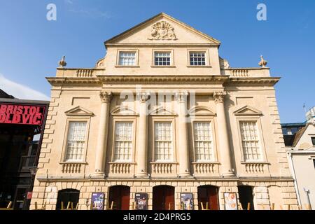 Bristol Old Vic Theater, nell'edificio Georgian Theatre Royal del 1766 e nell'ex Coopers' Hall del 1744, King Street, Bristol, Regno Unito. Foto Stock