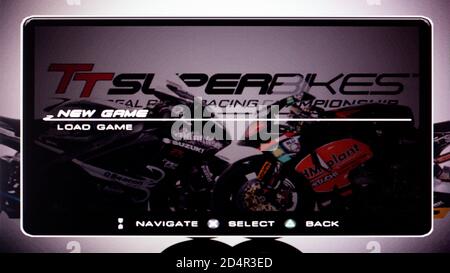 TT Superbikes - Sony PlayStation 2 PS2 - uso editoriale solo Foto Stock