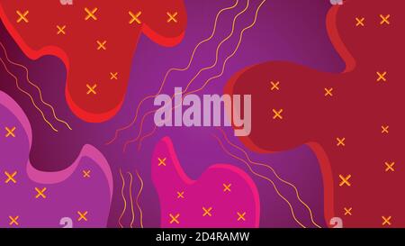 Astratto 3d colorato sfondo corallo Illustrazione Vettoriale