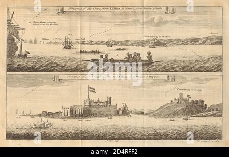 Ghana Cape Coast Moree. Castello di Elmina. São Jorge da Mina. San Giorgio/miniera 1745 Foto Stock