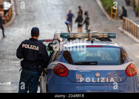 Roma, Italia. 09 ottobre 2020. Scena dal film di 'missione impossibile 7' a Roma, Italia (Foto di Gennaro Leonardi/Pacific Press/Sipa USA) Credit: Sipa USA/Alamy Live News Foto Stock