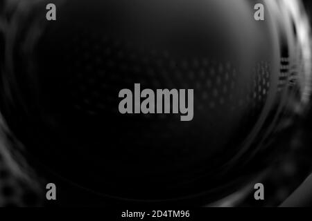 Nero astratto sfondo sfocato. Sfondo nero minimalista. Foto Stock