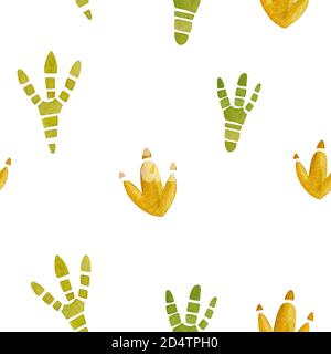 Tracce animali mano dipinto sfondo infinito. Foto Stock