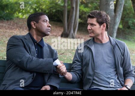 DENZEL WASHINGTON e PEDRO PASCAL nell'EQUALIZZATORE 2 (2018), diretto da ANTOINE FUQUA. Credit: FOTO COLUMBIA / Album Foto Stock