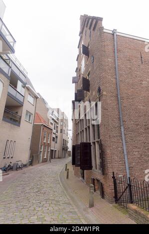 Una strada nel centro di Nijmegen, Paesi Bassi Foto Stock