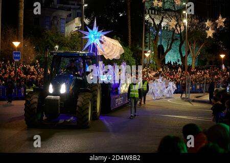 Three Kings Parade, Palma, Mallorca, Spagna Foto Stock