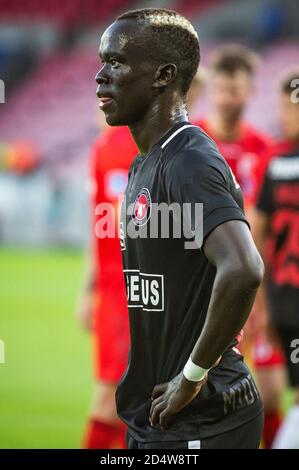 Herning, Danimarca. 21 giugno 2020. Awer Mabil (11) del FC Midtjylland visto durante la partita 3F Superliga tra il FC Midtjylland e Aarhus GF alla MCH Arena di Herning. (Foto: Gonzales Photo - Morten Kjaer). Foto Stock