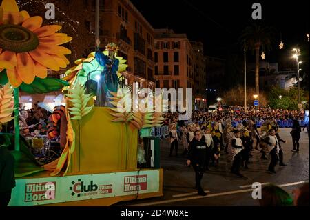 Three Kings Parade, Palma, Mallorca, Spagna Foto Stock