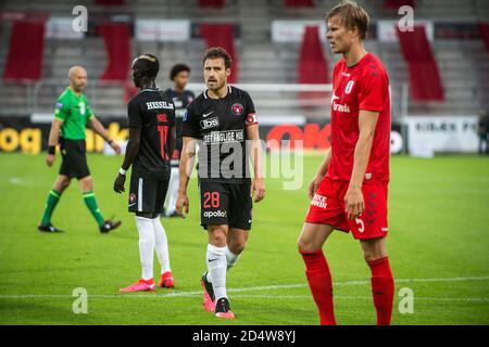 Herning, Danimarca. 21 giugno 2020. Erik Sviatchenko (28) del FC Midtjylland visto durante la partita 3F Superliga tra il FC Midtjylland e Aarhus GF alla MCH Arena di Herning. (Foto: Gonzales Photo - Morten Kjaer). Foto Stock