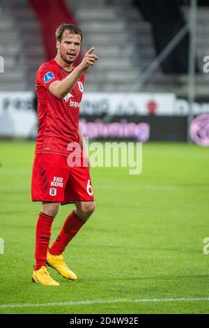 Herning, Danimarca. 21 giugno 2020. Nicolai Poulsen (6) di Aarhus GF visto durante la partita 3F Superliga tra FC Midtjylland e Aarhus GF alla MCH Arena di Herning. (Foto: Gonzales Photo - Morten Kjaer). Foto Stock