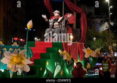 Three Kings Parade, Palma, Mallorca, Spagna Foto Stock