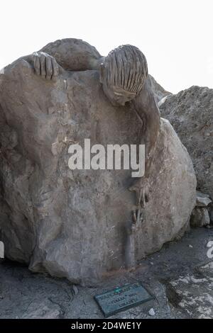 Scultura sul lungomare di Caorle, Veneto, Italia Foto Stock