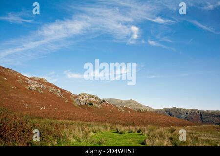 Timley Knott sulle pendici meridionali del Vecchio Di Coniston Coniston il Lake District National Park Cumbria Inghilterra Foto Stock