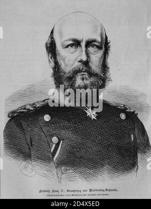Friedrich Franz II, granduca di Mecklenburg-Schwerin, storia della guerra illustrata, guerra tedesco-francese 1870-1871 Foto Stock