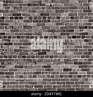 Parete in mattoni neri e bianchi con struttura in muratura ruvida Foto Stock
