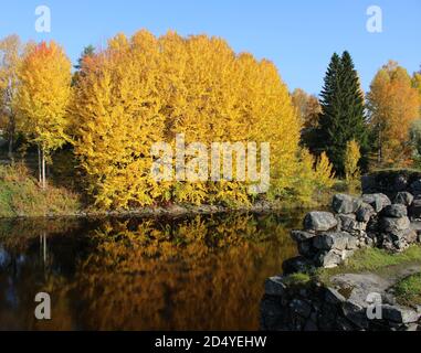 Kajaaninlinnan raunio, Kajaani Foto Stock