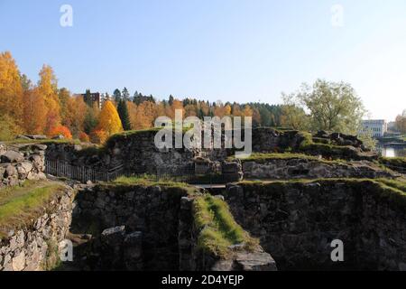 Kajaaninlinnan raunio, Kajaani Foto Stock