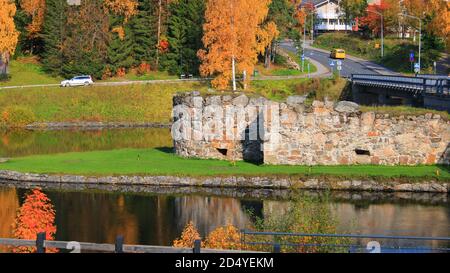 Kajaaninlinnan raunio, Kajaani Foto Stock