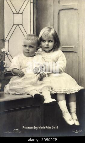 Prinzessin Ingrid mit Prinz Bertil von Schweden | utilizzo in tutto il mondo Foto Stock