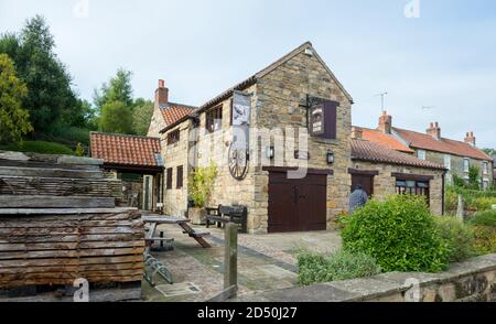 Il Robert Thompson Visitor Center di Kilburn, North Yorkshire Foto Stock