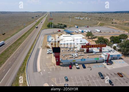 Clines Corners Travel Center Truck Stop, Clines Corners, NM, USA Foto Stock