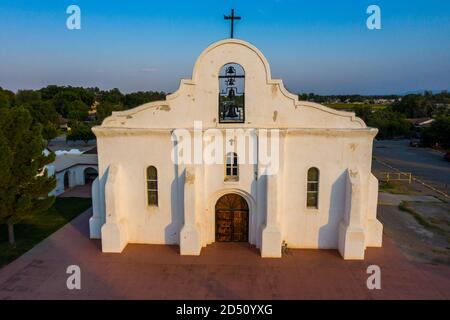 Missione di San Elizario, San Elizario, Texas Foto Stock