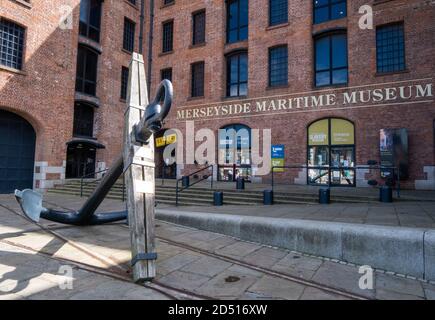 Merseyside Maritime Museum Albert Dock Liverpool nel luglio 2020 Foto Stock