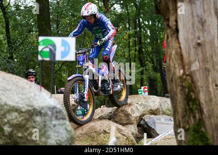 Harry Hemingway (Beta / trial 125) durante il Campionato del mondo di prova Hertz FIM (round 4) al circuito Moto Club Lazzate il 11 ottobre 2020 a Lazzate Foto Stock