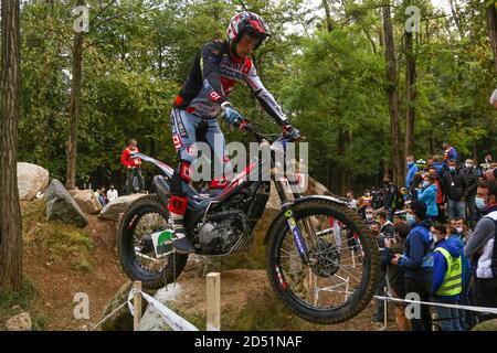 Gabriel Marcelli (Montesa / Trial GP) durante il Campionato del mondo Hertz FIM Trial (round 4) sul circuito Moto Club Lazzate il 11 ottobre 2020 a Lazz Foto Stock