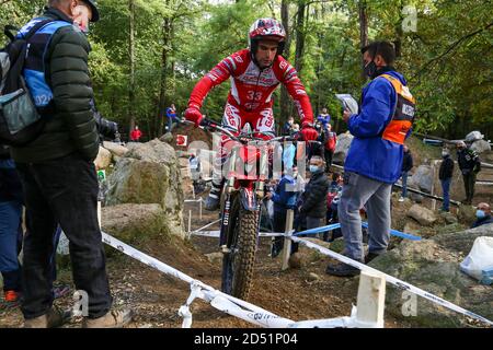 Jorge Casales (gas gas / Trial GP) durante il Campionato del mondo Hertz FIM Trial (round 4) sul circuito Moto Club Lazzate il 11 ottobre 2020 a Lazzate Foto Stock