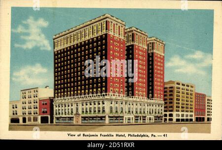 Philadelphia Pennsylvania, Benjamin Franklin Hotel | utilizzo in tutto il mondo Foto Stock