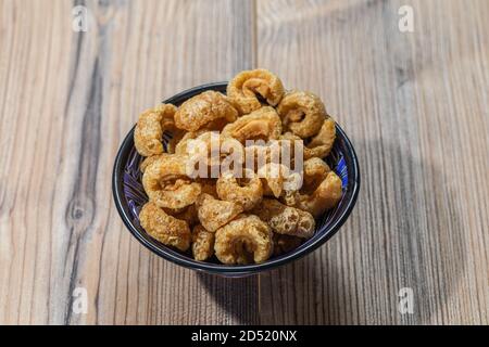 Pancia di maiale fritta Foto Stock