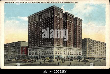 Philadelphia Pennsylvania, Benjamin Franklin Hotel, 9th and Chestnut Streets | utilizzo in tutto il mondo Foto Stock