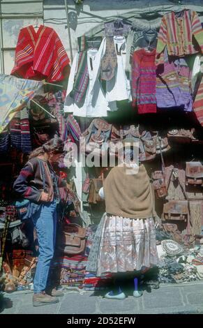 La Paz, Bolivia nel 1995. Foto Stock