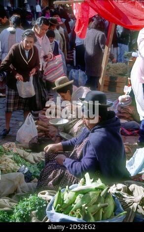 La Paz, Bolivia nel 1995. Foto Stock