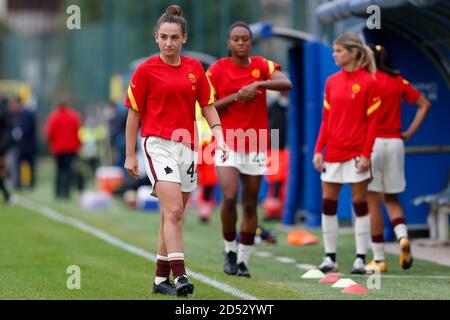 Milano, Italia. 11 Ott 2020. Milano, Italia, 11 Ott 2020, Tecla Pettenuzzo (COME Roma) durante FC Internazionale vs AS Roma - Campionato Italiano di Calcio Serie A Donna - Credit: LM/Francesco Scaccianoce Credit: Francesco Scaccianoce/LPS/ZUMA Wire/Alamy Live News Foto Stock