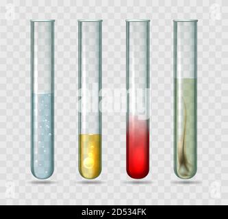 Provette per analisi mediche da laboratorio Illustrazione Vettoriale