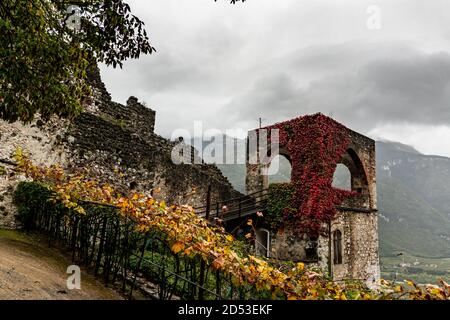 Castello di Avio, Ala, Trento, Italia Foto Stock