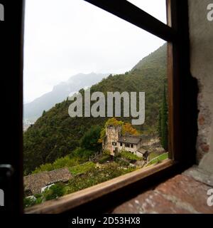 Castello di Avio, Ala, Trento, Italia Foto Stock