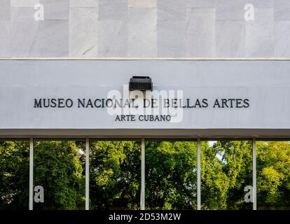 Museo Nazionale delle Belle Arti, Sezione d'Arte Cubana, Vista dettagliata, l'Avana, Provincia la Habana, Cuba Foto Stock