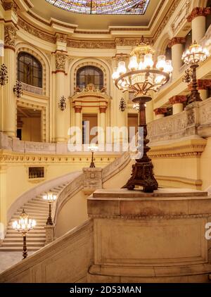 Museo Nazionale di Belle Arti, interni, l'Avana, la Provincia di Habana, Cuba Foto Stock