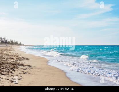 Spiaggia di Santa Maria del Mar, Habana del Este, l'Avana, Provincia di la Habana, Cuba Foto Stock