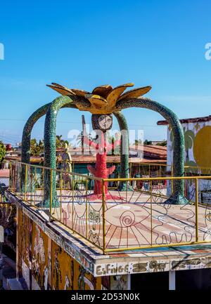 Casa di Fuster, Fusterlandia, quartiere di Jaimanitas, Playa District, l'Avana, la Provincia di Habana, Cuba Foto Stock